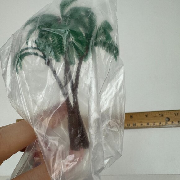 Sealed Vtg 90s Little Mermaid Flounder Applause Cake Topper Figurine Palm Trees - Picture 9 of 11